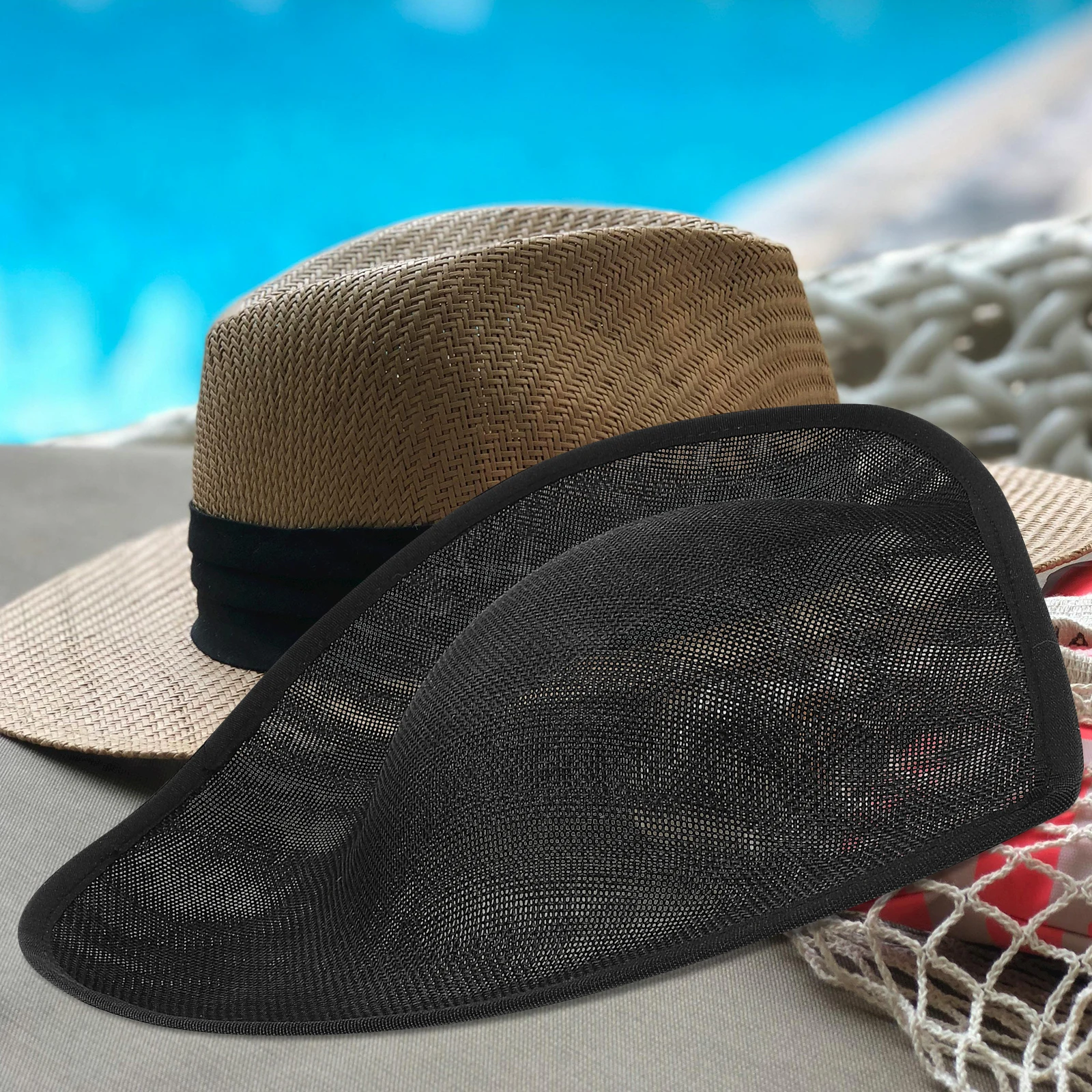 

Heart Shaped Hat DIY Base Linen Fabric Anti-Wear Compact Size Fashion Headdress Making Accessory Mesh Designed