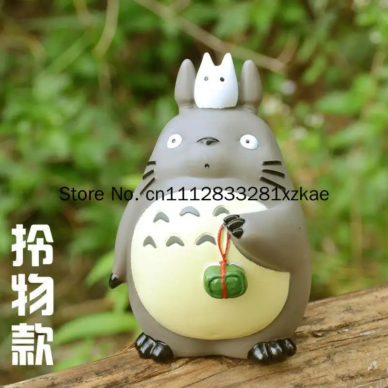 Hot Sale Cartoon Anime Totoro Ornament Toy Doll Vinyl Car Ornament Home Cake Baking Manga Decoration Supplies Birthday Gift
