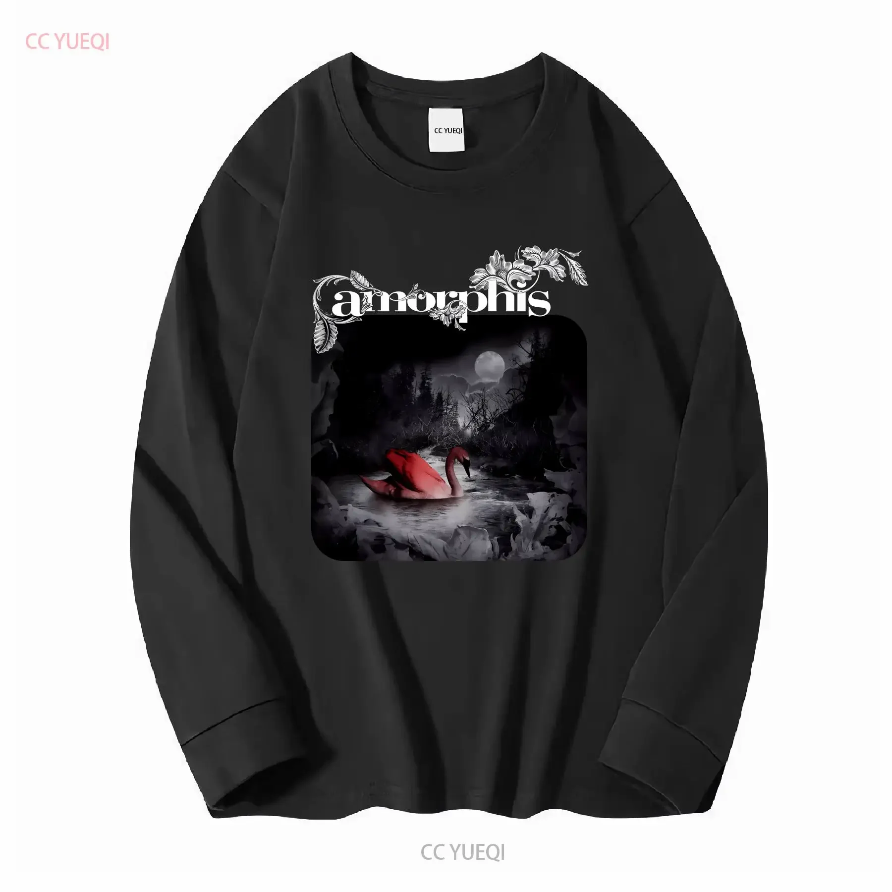 AMORPHIS SILENT WATERS T Shirt Black Cotton Men S to 2345XL BE597 long or short sleeves vintage Washed Top For Everyday Wear - view 2