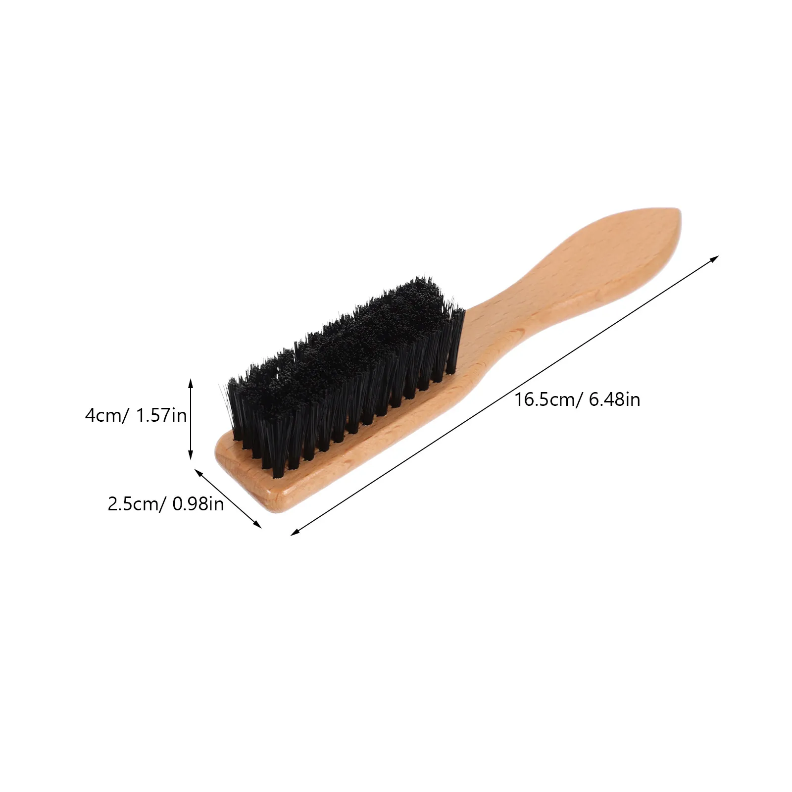 Premium Natural Bristle Beard Brush with Ergonomic Wooden Handle for Men Beard Styling Grooming Detangling Travel Portable