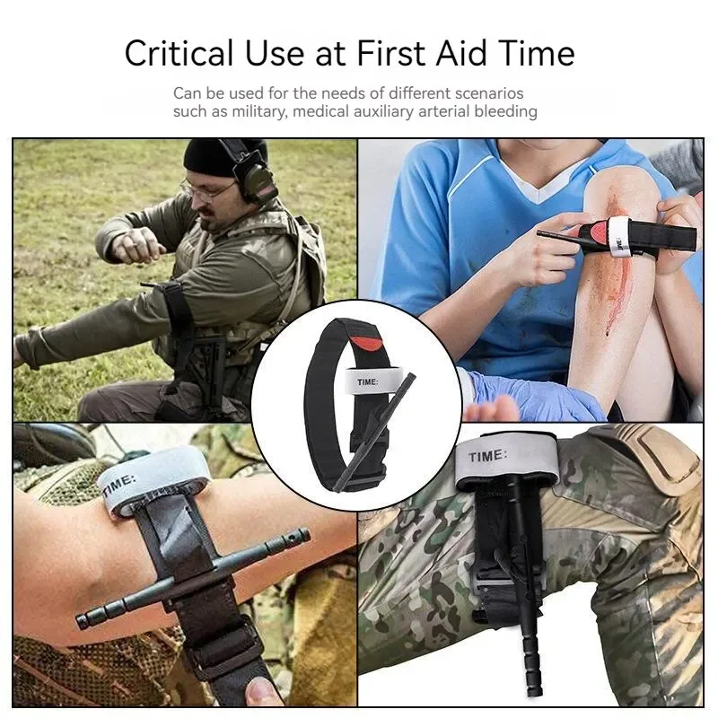 65 Cm Tourniquet Cat Outdoor Rotary Tourniquet Tactical Buckle Metal Matte Pen Tourniquet Survival Medical First-aid Belt