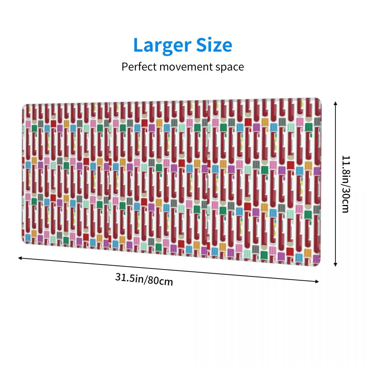 Large Mouse Pad Phlebotomy Blood Tubes Gamer PC Laptop Mats Keyboard Carpet Computer Gaming Office Accessories Desk Mat