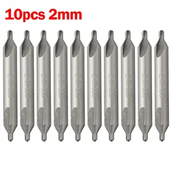 10pcs Enter Drill Bits Set 60 Degree Angle Center Drill Bits High Speed Steel Drill Bits Countersink Tools For Lathe Metalworkin