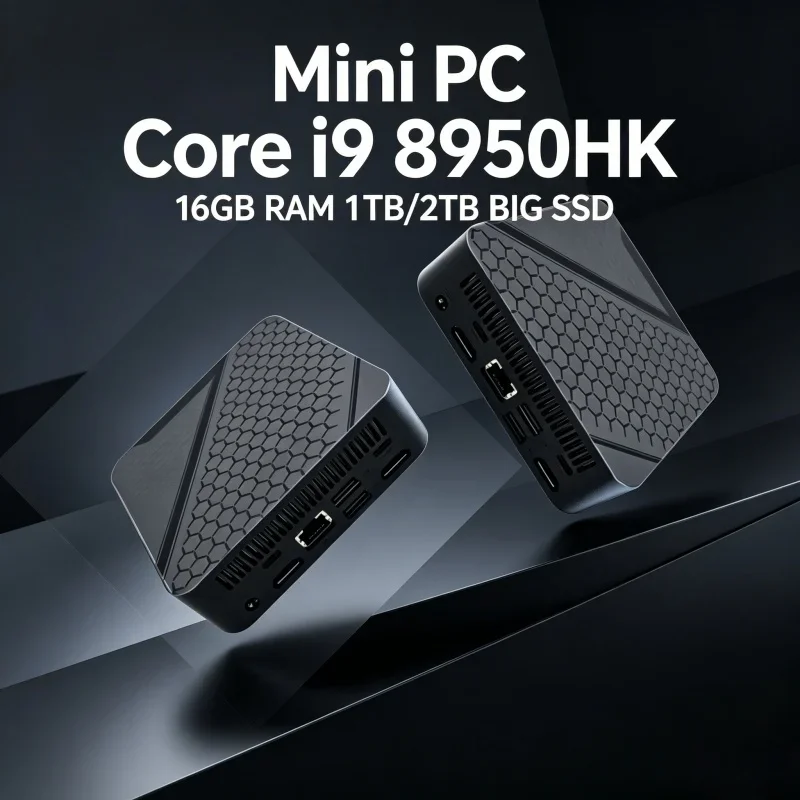 2026 Arrival Core i9 8950HK  BT5.2 WiFi6 Portable Mini PC Computer16GB RAM 1TB/2TB BIG SSD Gaming Computer  office Desktop