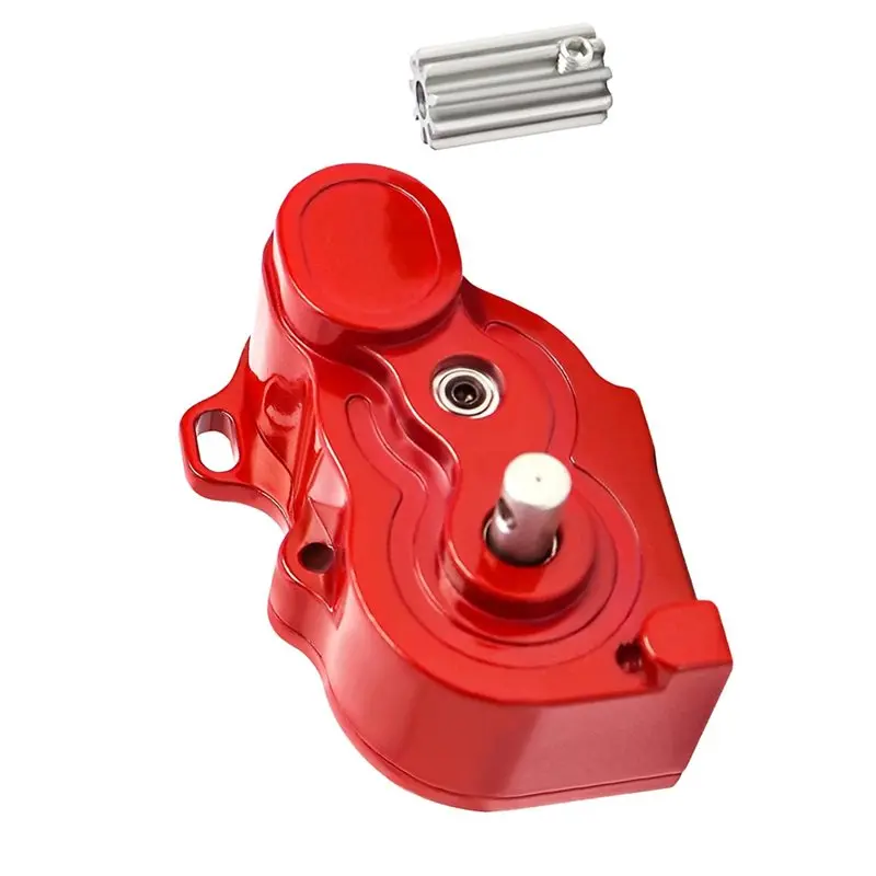 MACH-Metal Ultra Light LCG Transmission Gearbox 1:10.54 With Motor Gear For 1/10 RC Car SCX10 TRX4 RC4WD Capra Upgrade