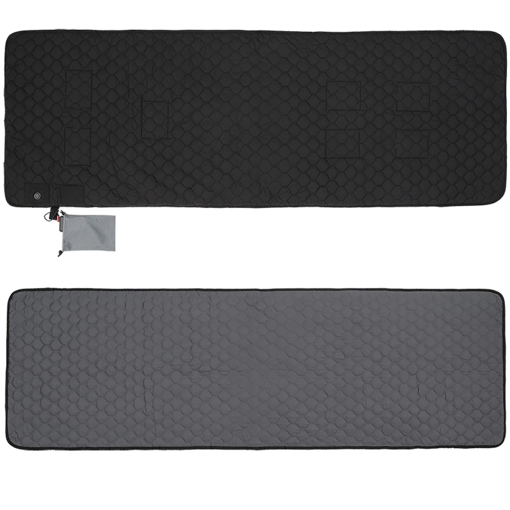 Winter Heating Mat USB Heating Sleeping Mat Camping Warming Mattress Temperature Adjustable Warm Tent Mat Foldable Sleeping Pad