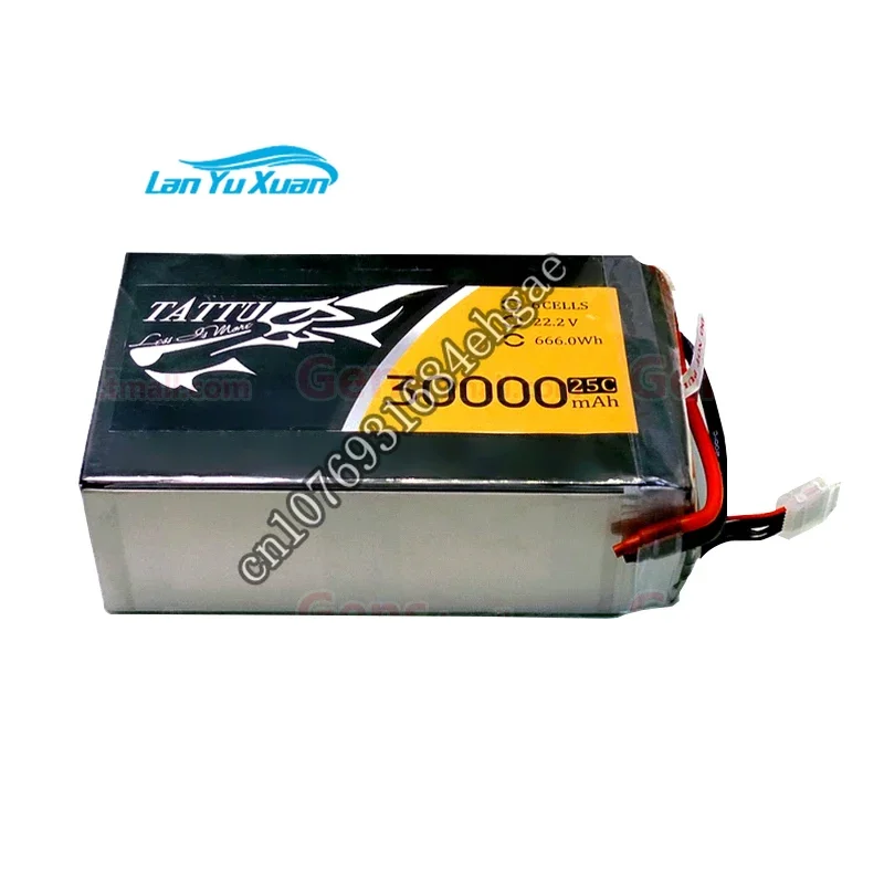 TATTU 22.2V 6S 30000mAh 25C Smart Lipo Rechargeable Battery for Big Quadcopter Dr one     Pack  Sale