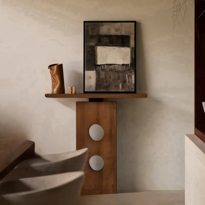 

Modern Wood Corner Table Simple Unique Hallway Style Corner Table Entryway Wood Mesa Para Sala Living Room Furniture