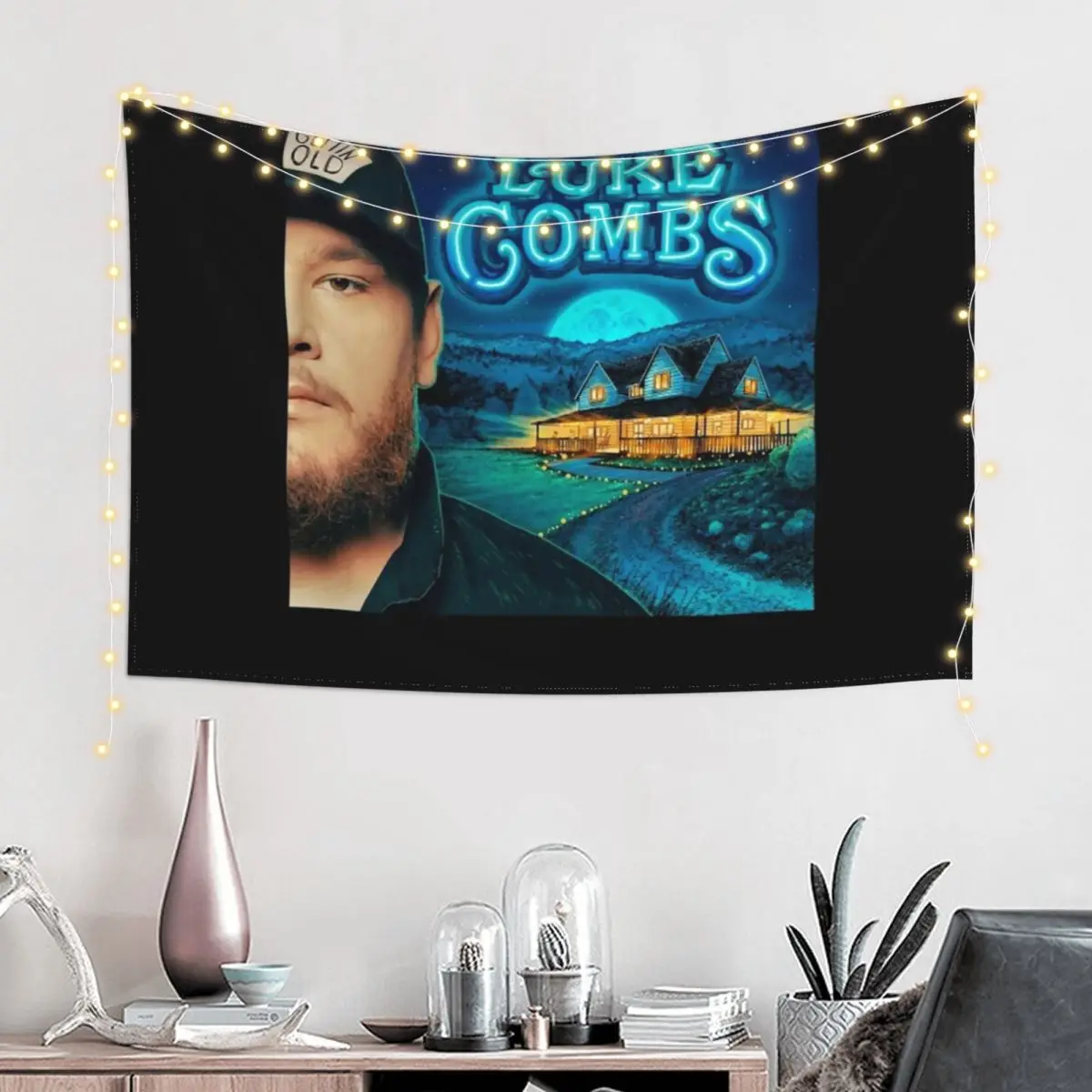 

Luke music Combs (1) Tapestry Mushroom House Decor Aesthetic Room Decorations Tapestry