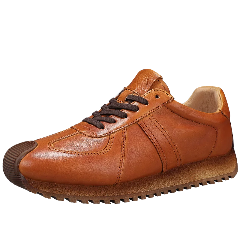 

VIPOL Мужские роскошные кожаные профессиональные кроссовки, обувь для скейтбординга, модная повседневная обувь в стиле ретро и простой спортивный стиль