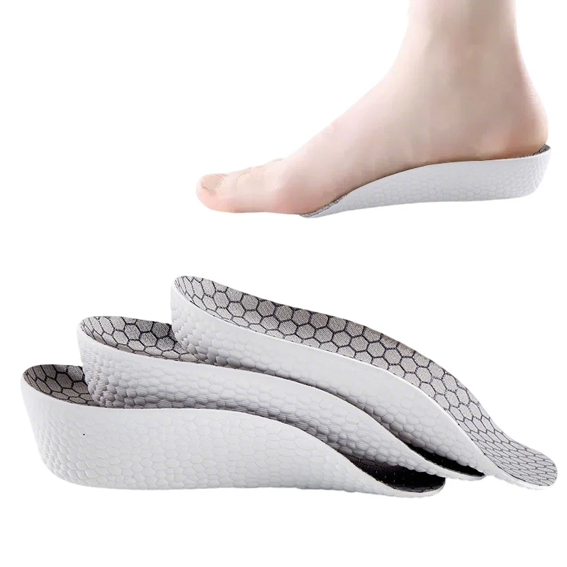 

1 пара стельок для увеличения роста, высокоэластичные, удобные, нескользящие, для мужской и женской обуви, с поддержкой свода стопы при плоскостопии, ортопедические стельки