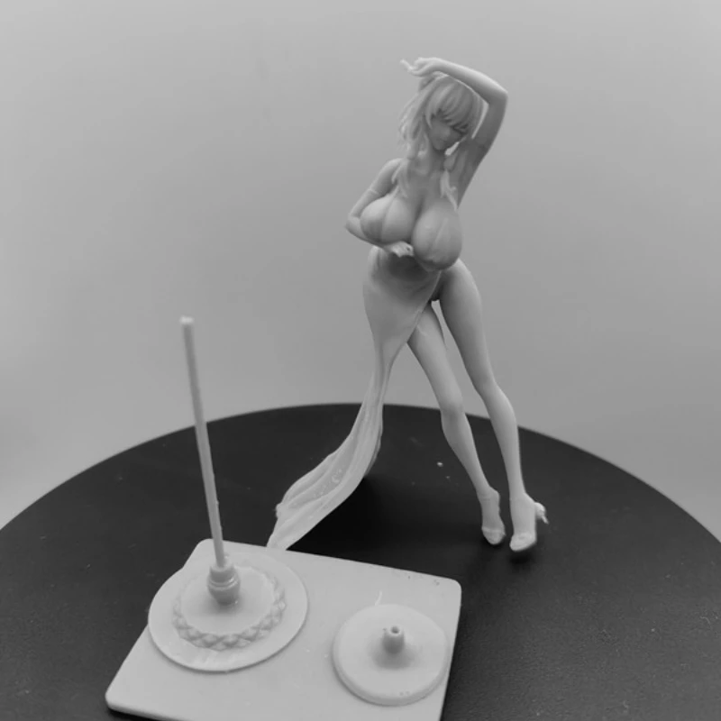 Bar Girls Diy Resin Figure 1/24 Scale 75mm Vertical Height Assemble Model Kit Unassembled Dioramas Unpainted Statuettes Toy