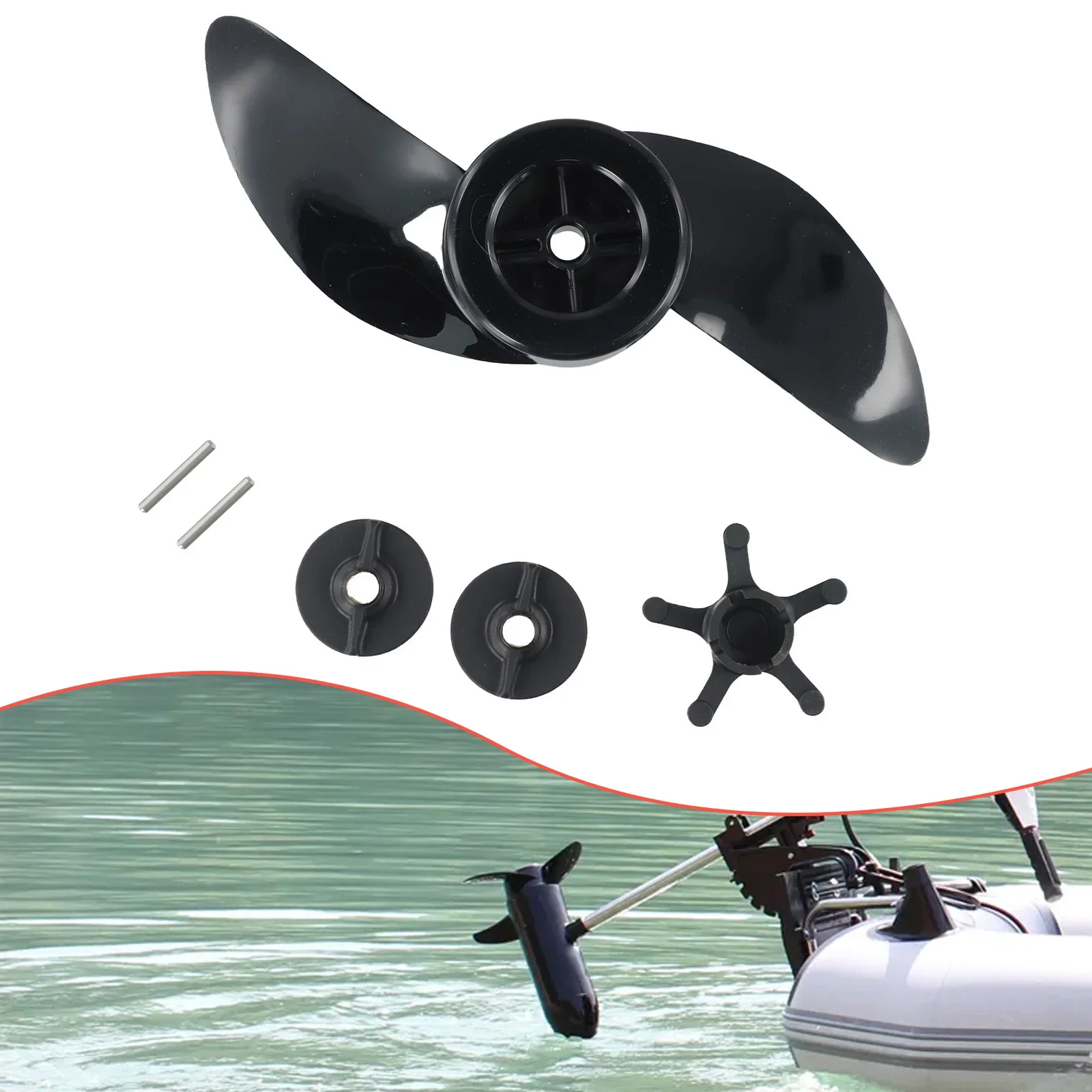 Accessories Two-blade Propeller Two-blade Electric Motor Electric Motors Outboard Plastic 1PCS About 140g Practicall