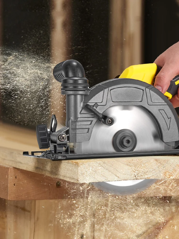 MELLWIN 6-Zoll bürstenlose Kreissäge wiederaufladbar 45 °   Winkeleinstellung Multifunktions-Schneidemaschine für Makita 18V Batteriestift