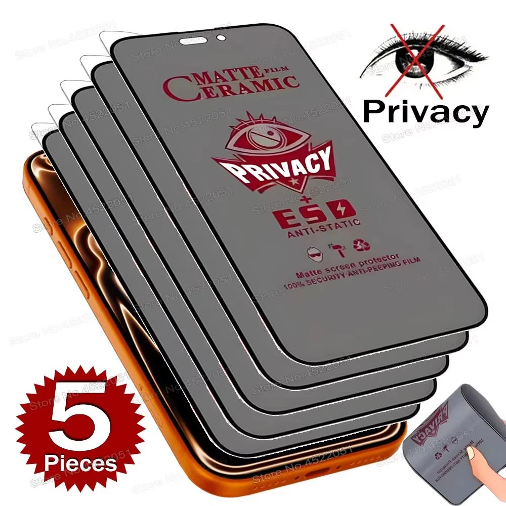 

1-5PCS Matte Ceramic Privacy Screen Protector For Samsung A56 5G A55 A54 A36 A26 A35 A53 A52 A25 A24 A22 A34 A33 A73 A72 Film