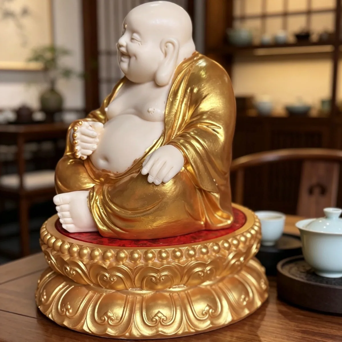 DSA Maitreya Buddha Ornament Car Bag Maitreya Buddha Hand Handle Home Ornament Laughing Buddha Crafts