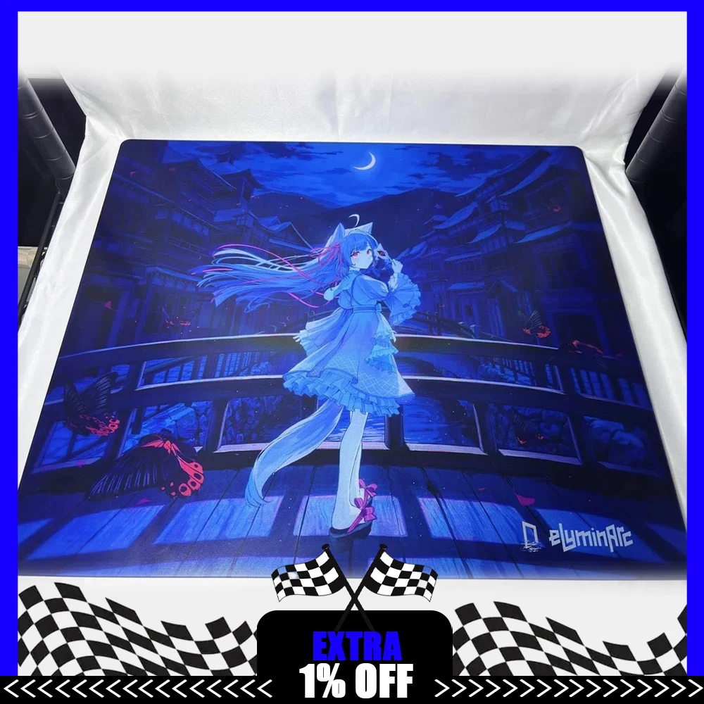 PAN Esports Moon Lamp Glass Gaming Mousepad FPS Both Control And Smooth Mouse Pad For VALORANT TTK CSGO PC Accessories For Gifts