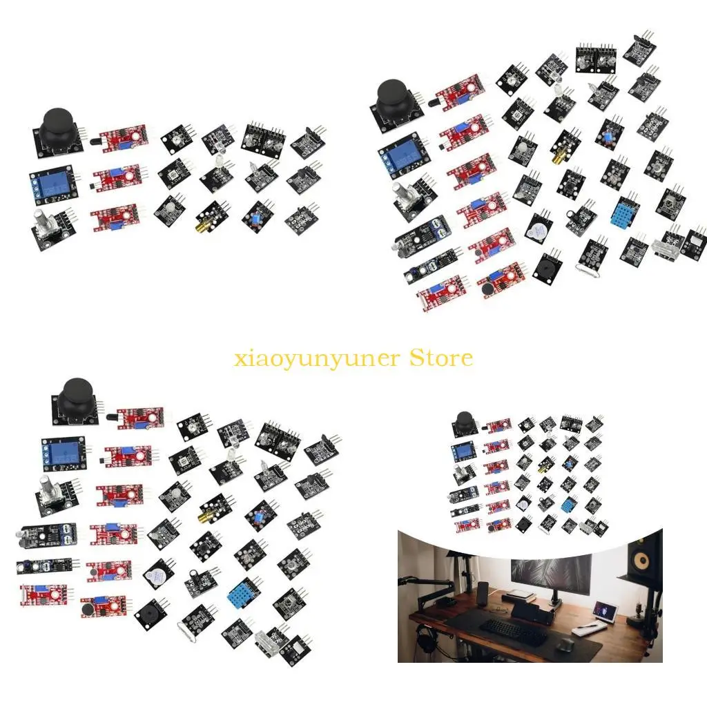 

Ассортимент датчиков P9JB 37 в 1, новый стартовый комплект датчиков для проектов DIY с платой модуля переключения наклона