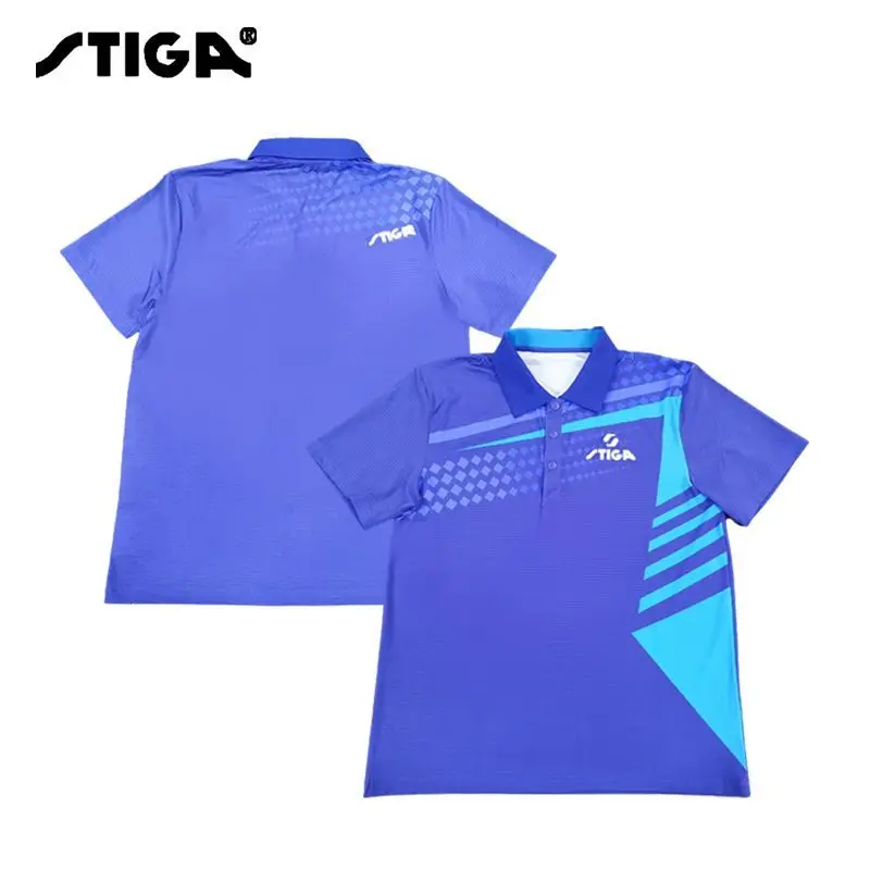 STIGA Nova camiseta roupas de tênis de mesa de manga curta