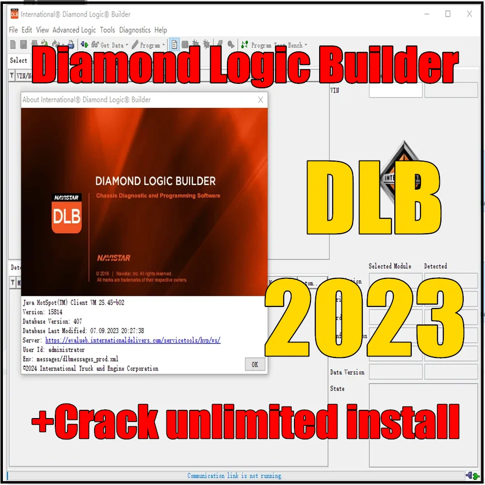 NED 2023+DLB 2023 Navistar Engine Diagnostics and Diamond Logic Builder DataBase with Unlimited keygen Remote Install help