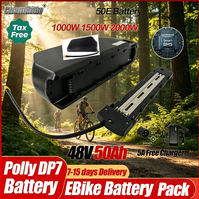 

Аккумулятор для электровелосипеда Hailong Polly DP7 48В 52В 72В 40Ач 50Ач 60Ач, 36В 60В 30Ач 50Ач 40Ач 35Ач 25Ач 20Ач 2000Вт 3000Вт