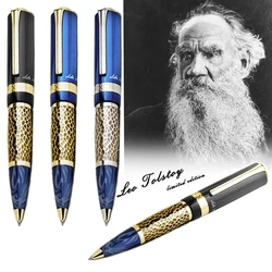 Writer Edition Leo Tolstoy Signature M Ballpoint Pen Luxury Stationery Writing Smooth With Embossed Design