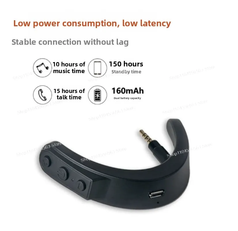Suitable for Bluetooth Receiver Adapters for QC25QC15/HD598/620S Earphones with Low Latency