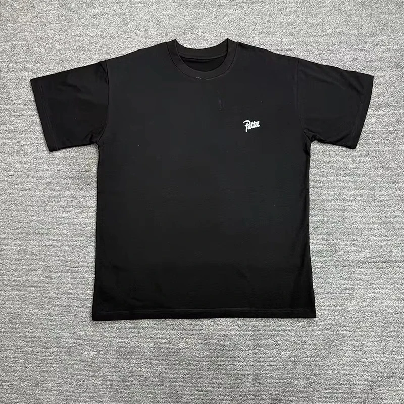 2026 Summer Graphics Logo Print Patta T Shirts Tee High Quality Cotton Black White Loose Top Casual Couple T-Shirt For Men Women