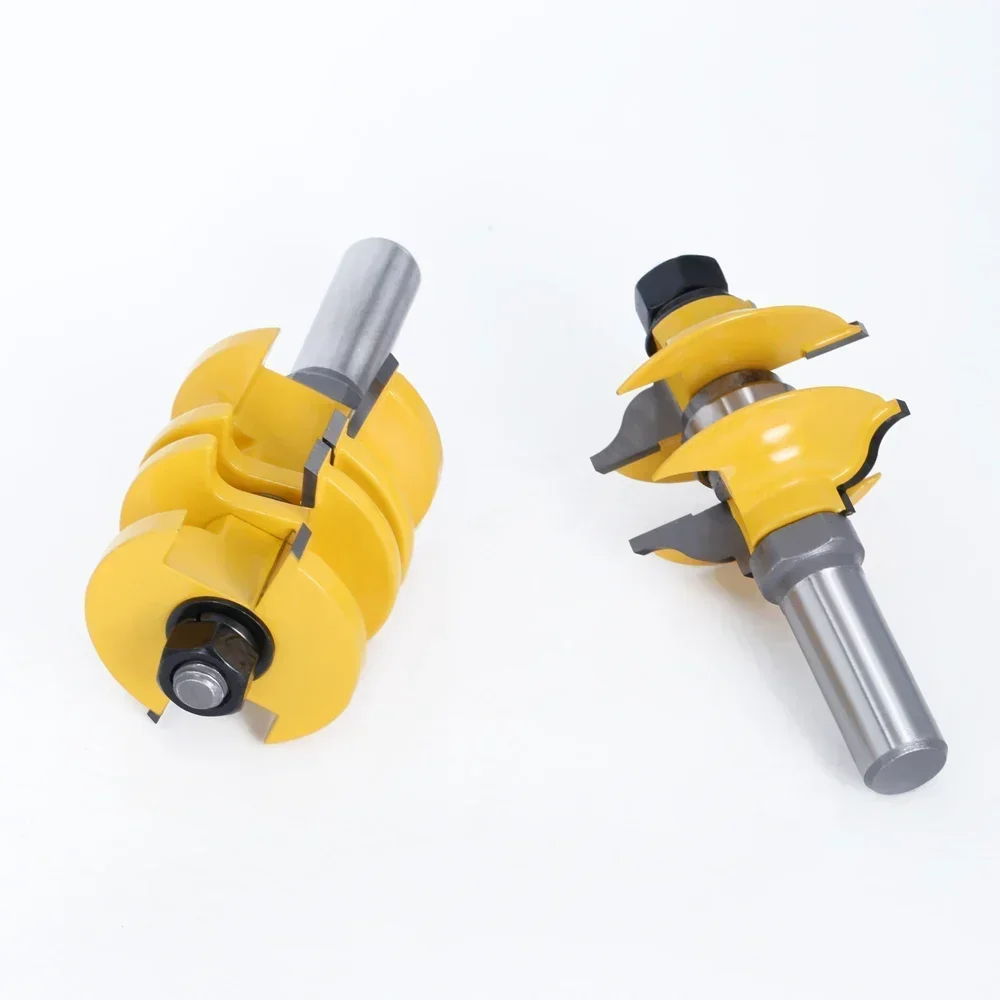 

2 шт., 12 мм, 1/2 дюйма, хвостовик для входной и внутренней двери, фреза Ogee, соответствующий набор фрез для деревообрабатывающего станка