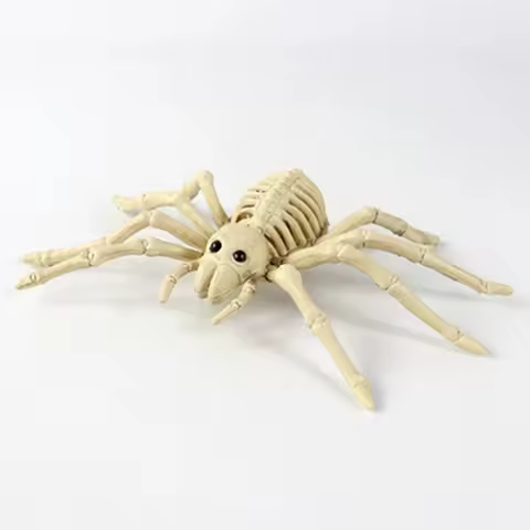 Funny Spider Skeleton Bone Model Horror Scary Plastic Insect Skeleton Ornament Scary Halloween Party Decoration Decoration Props