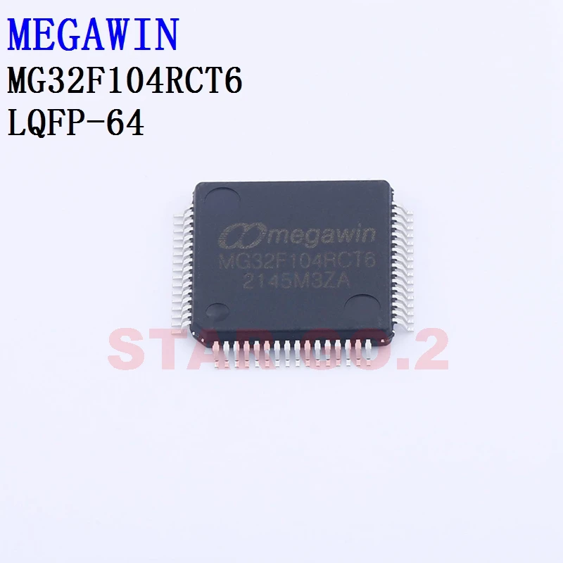 5PCSx MG32F103RBT6 MG32F104RCT6 MEGAWIN Microcontroller