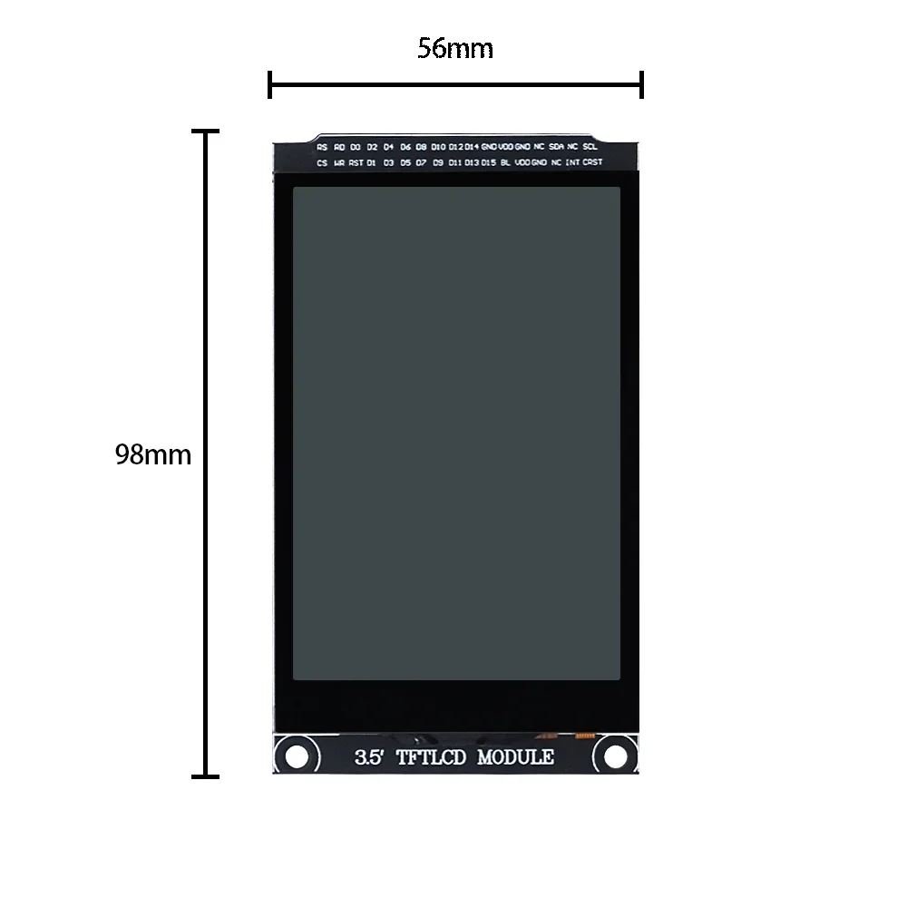 Modul tampilan sentuh Capacitivo, Módulo de cores, TFT HD, 3.5 ",480x320