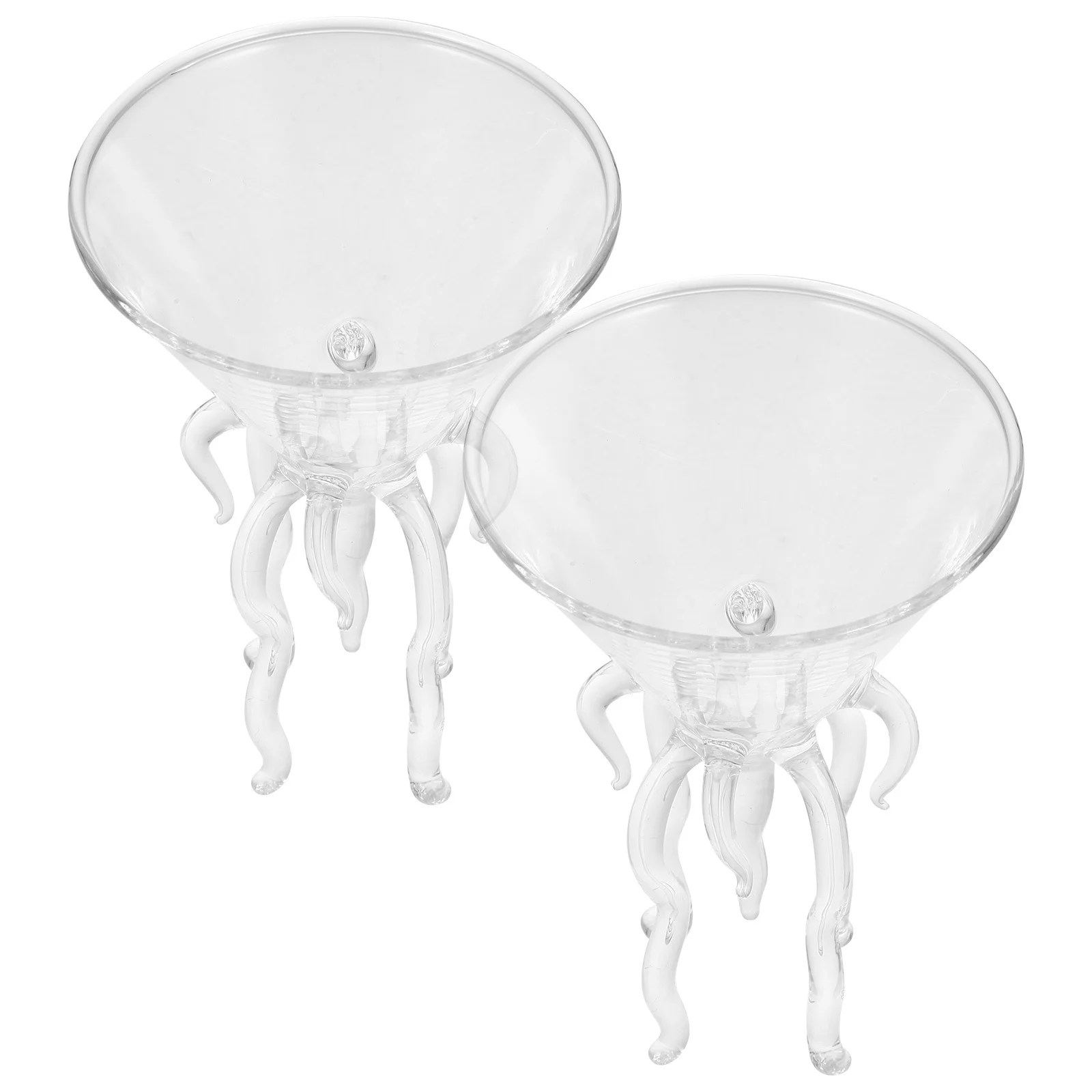 

2Pcs Glass Cocktail Glass Creative Home Party Toasting Mojito Martini Drinking Glassware Mojito Glasses Martini Glasses