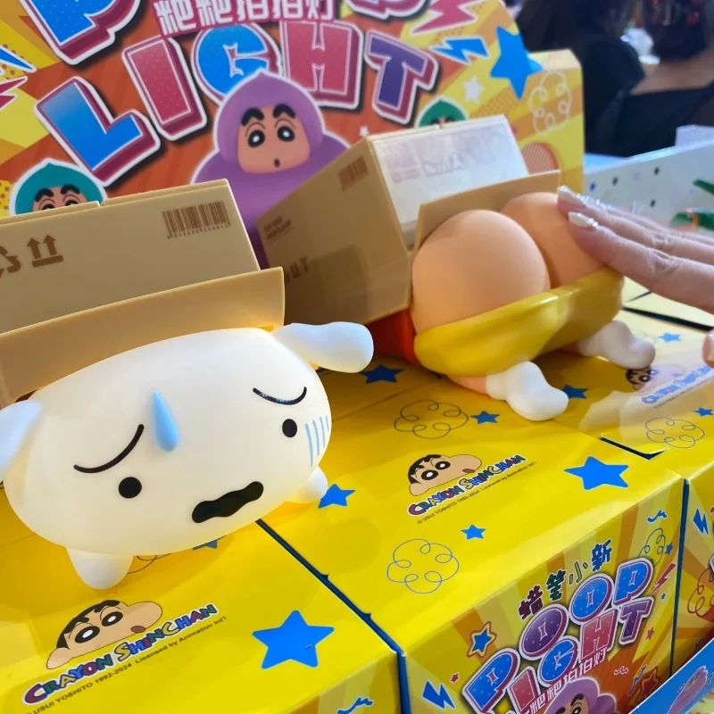 

New 52toys Cute Crayon Shinchan Hide And Seek Lamp Atmosphere Light Night Light Bedroom Bedside Decorative Item Night Lamp