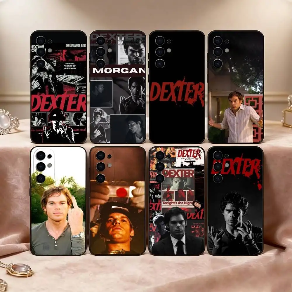Movie D-Dexter M-Morgan Phone Case Black Silicone Soft For Samsung S25,S24,S21,S22,S23,S30,Ultra,S20,Plus,Fe,Lite