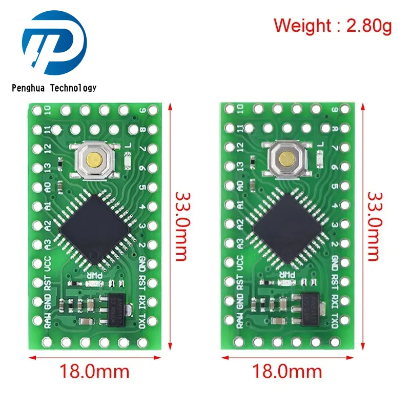 LGT8F328P LQFP32 MiniEVB 3.3V / 5V Replaces Pro Mini ATMEGA328P Fully Compatible For Arduino USE HT42B534-1 Driver