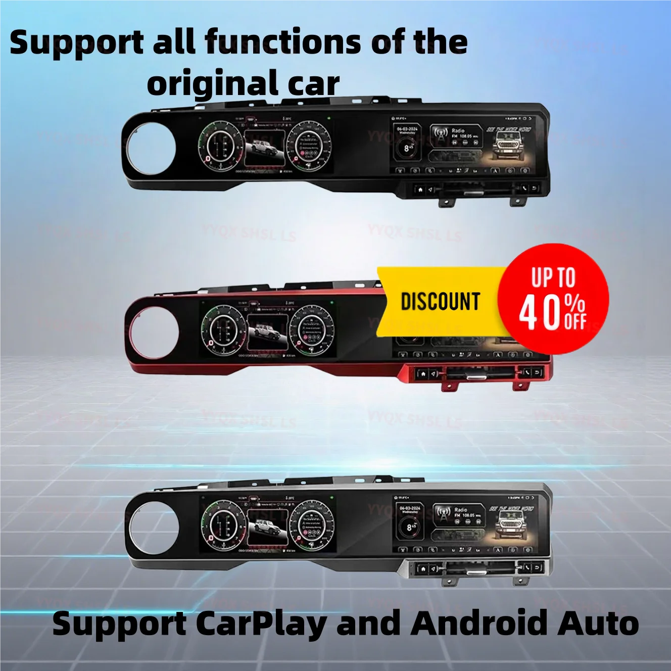 

LS 12.3 Inch Dual Screen For Jeep Wrangler JL Rubicon Gladiator 2018-2024 Multimedia Android Car Radio Digital Cluster Dashboard