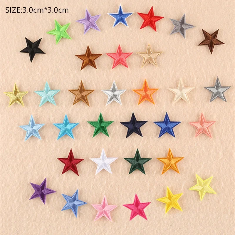 Carnival Star Patch for Clothing Iron on Embroidered Sew Applique Cute Patch Fabric Badge Garment DIY Apparel Accessories