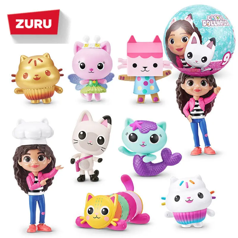 

Zuru 5 Surprise Gabbys Dollhouse Surprise Ball Blind Box Micro Miniature Mini Decoration Blind Egg Collectible Toy Girls Gifts