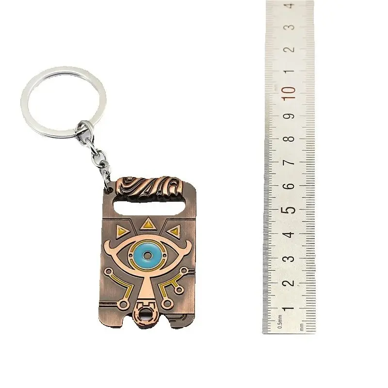 Anime Breath of the wild Link Eye Of Truth Occhi grandi Logo Portachiavi in lega Pandents Portachiavi Figura Cospaly Accessori Prop Regali