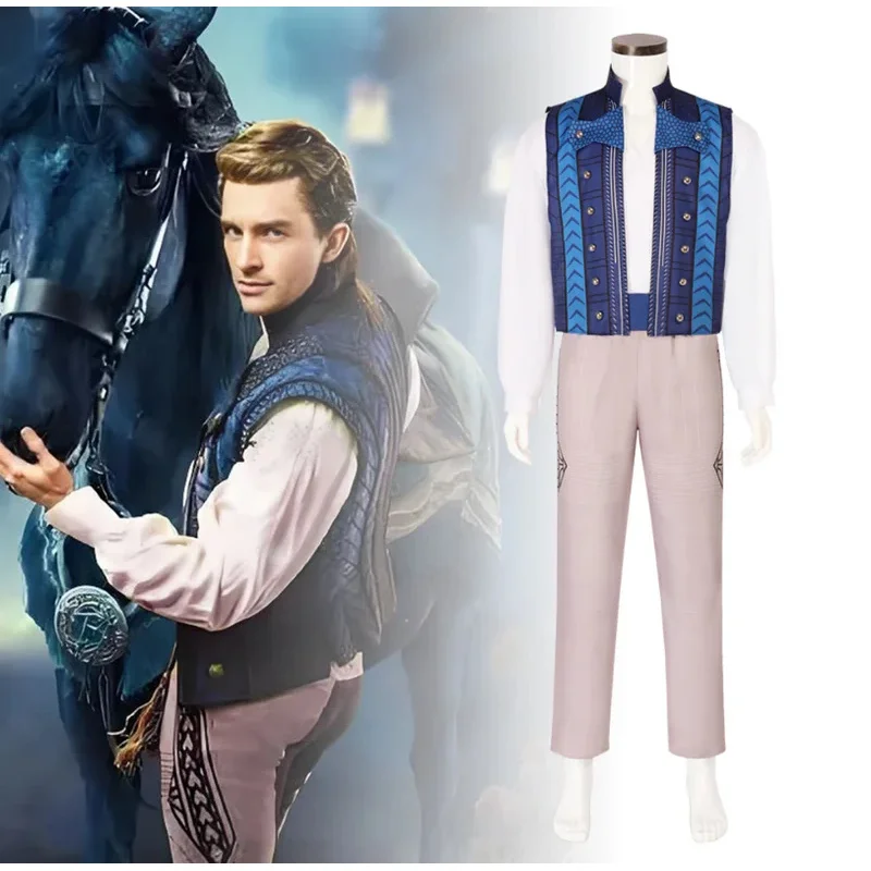

Костюм для косплея Wicked Prince Fiyero, маскировка для взрослых, мужская одежда, рубашки, жилет, брюки, наряды, карнавальный костюм на Хэллоуин