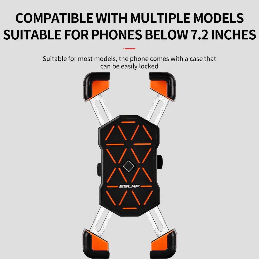 حامل هاتف للدراجة، حامل هاتف ملاحة متعدد الوظائف وخفيف الوزن ومضاد للاهتزاز، مناسب للهواتف مقاس 4.5-7.2 بوصة #6