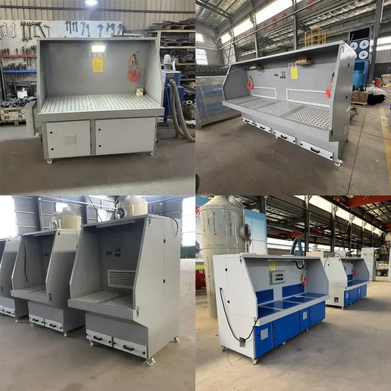 New Dust Free Table for Lower Suction Grinding Carbon Steel Construction 380V for Polishing and Grinding