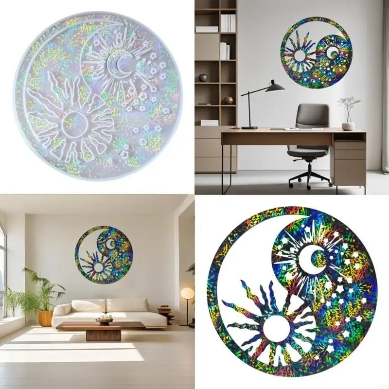 Creative Sun Shaped Resin Molds Large Silicone Pendant Mould For Artistic Wall Decoration And Desk Accent