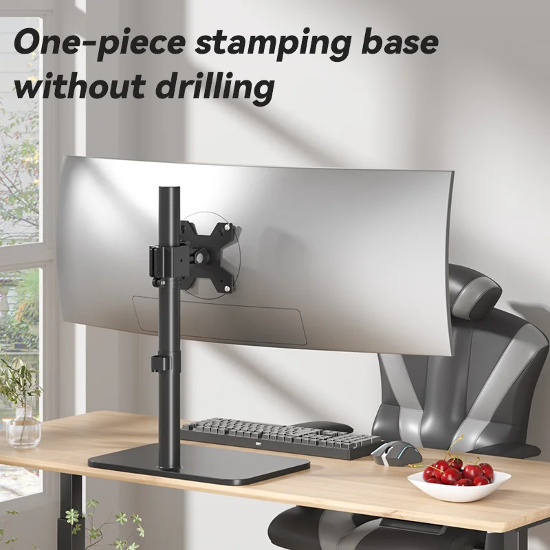 «DZ2011» Регулируемый кронштейн для монитора колонны, изготовленный из металла высокой твердости, подходит для 14-43 дюймов, с грузоподъемностью 15 кг.