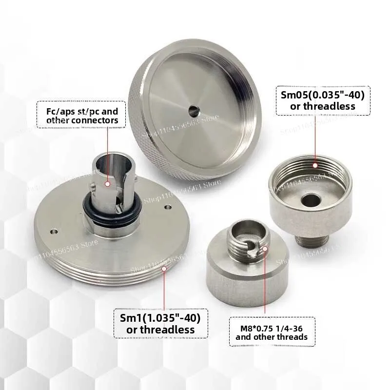 Fiber optic ribbon SM external thread FC/PC adapter flange cage system SMA coupling connector