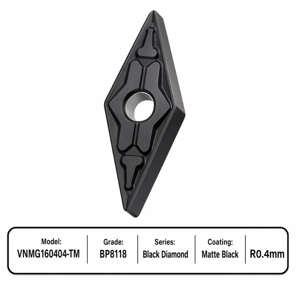 Original Numerical Control Lathe Turning Blades  VNMG160404/08/12-TM Cast Steel, Quenched‑tempered Steel  Grey Cast Iron Parts.