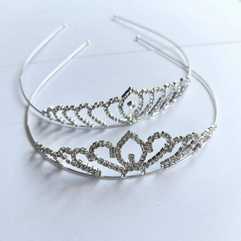 Silver Color Rhinestone Crowns For Women Girl Princess Tiara Crown Bridal Wedding Headpieces Party Prom Hair Jewelry Headdress