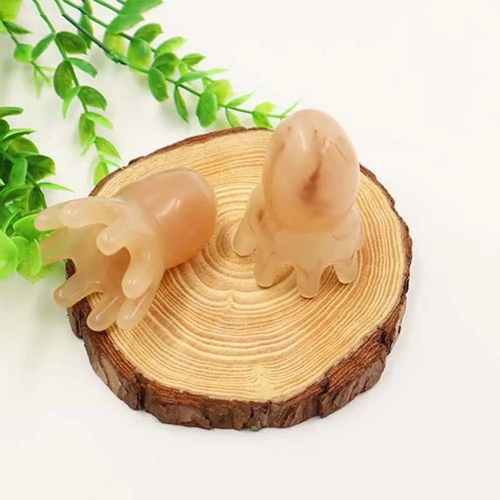 Resin Massage Comb Head Massager Meridian Scraping Gua Sha Scraper Pocket Massage Comb Comb Scalp Massage Brush