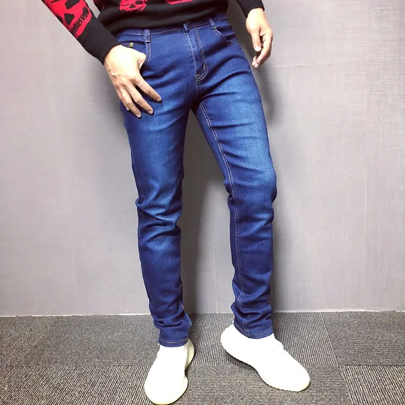 Men's Summer Black Skinny Jeans Stretch Slim Fit Casual Trousers High Quality Elastic Denim Pants Fashion Streetwear